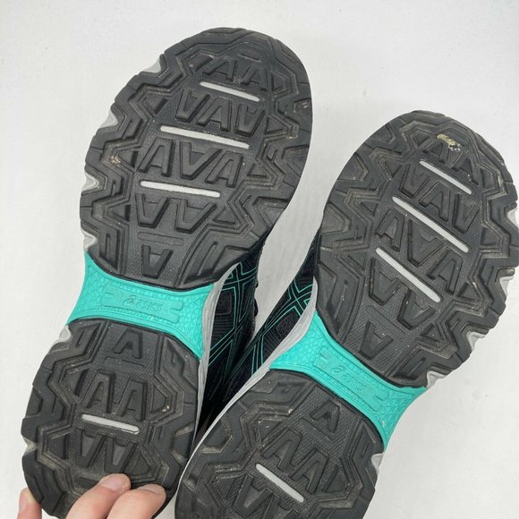 Asics Gel Venture 8 Womens Hiking Trail Running Shoes Black Blue Size 9 EU 40.5 - Picture 11 of 11